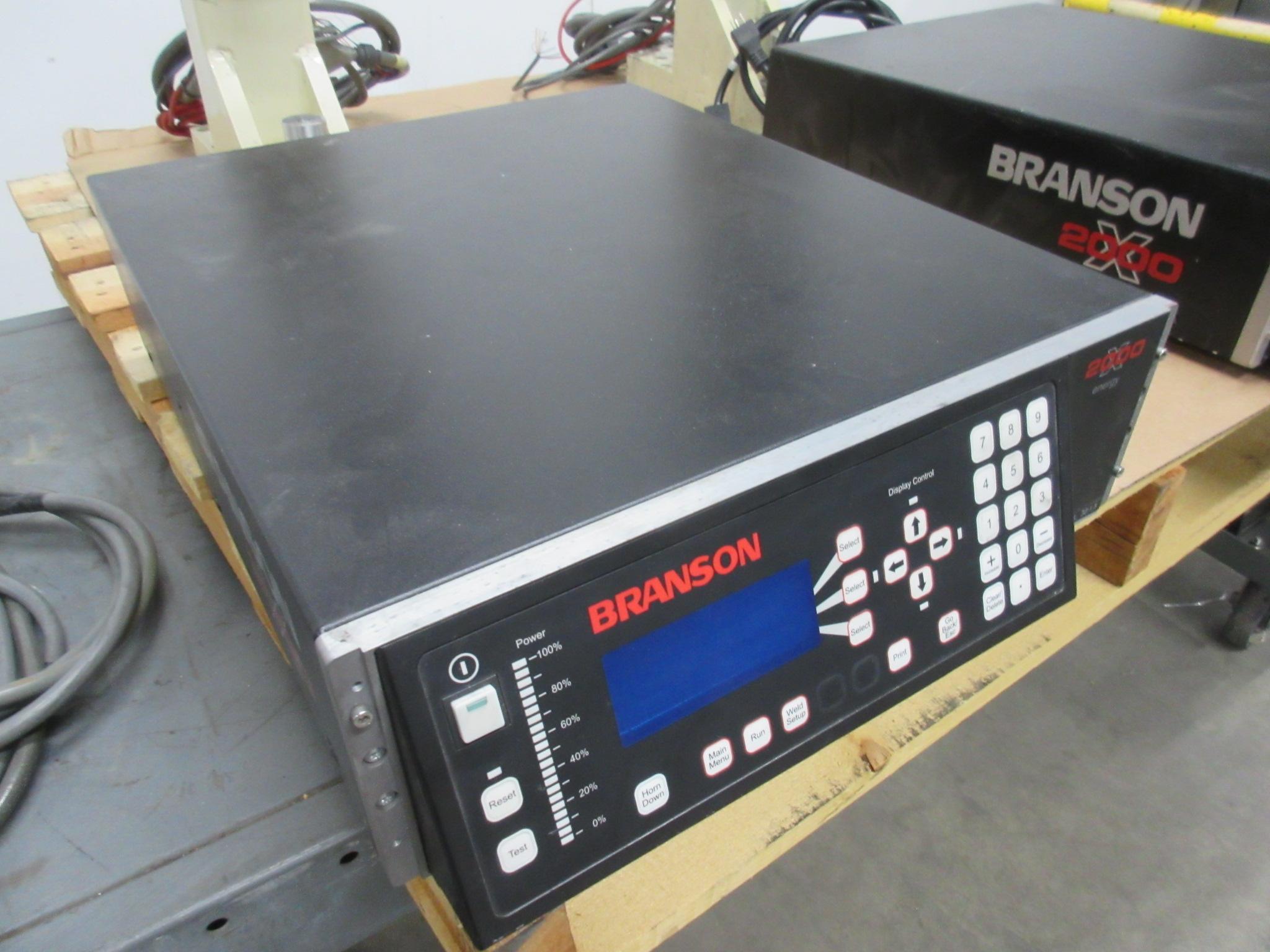 Branson 2000X Ultrasonic Welder Actuator w Power Supply 750 Watt 30 Khz